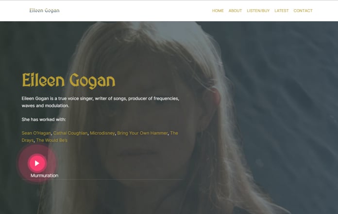 Eileen Gogan website design | YT Photography & Design | Yvanne Teo