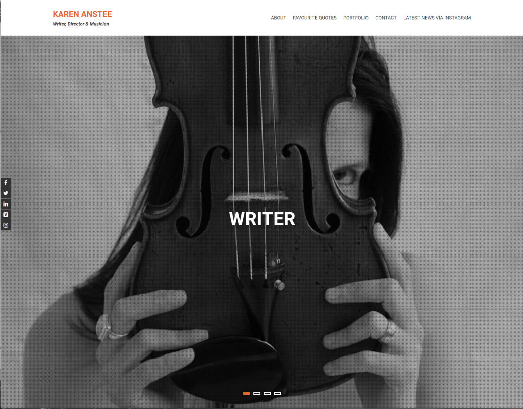 Karen Anstee Website Design | YTPhotography & Design | Yvanne Teo