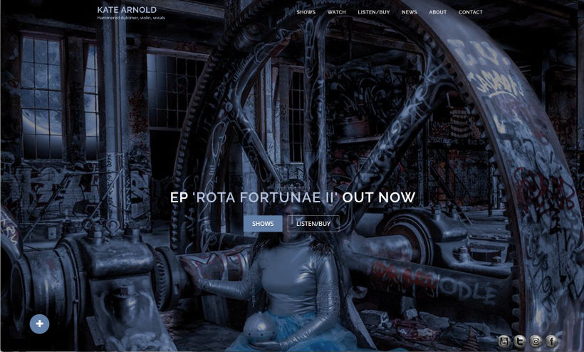 Kate Arnold Music Website Design | YT Photography & Design | Yvanne Teo