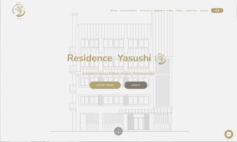 Residence Yasushi Website Design | YT Photography & Design | Yvanne Teo